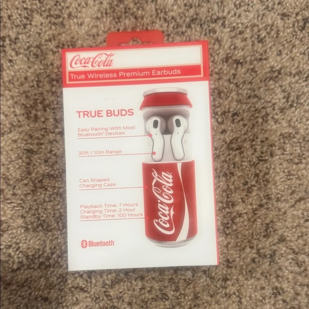 Coca Cola True Wireless Earbuds - Red and White